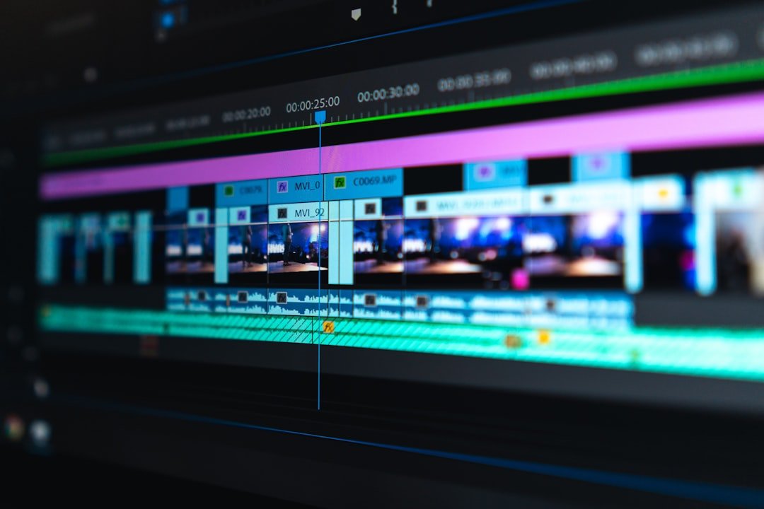 Free AI video generator comparison shown as a video editing timeline on screen