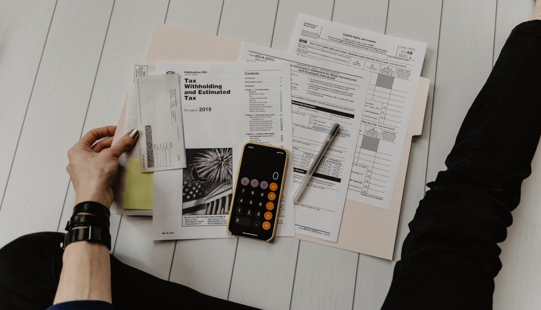 tax and retirement paperwork on a desk