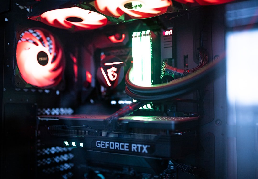 a GPU installed inside a PC, the kind of accelerator that depends on HBM memory